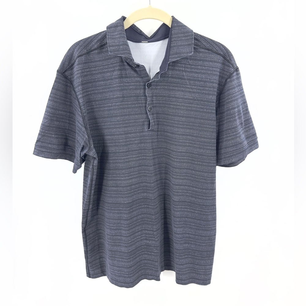Lululemon Performance Polo Shirt Mens Large Stretch Short Sleeve Golf Tennis